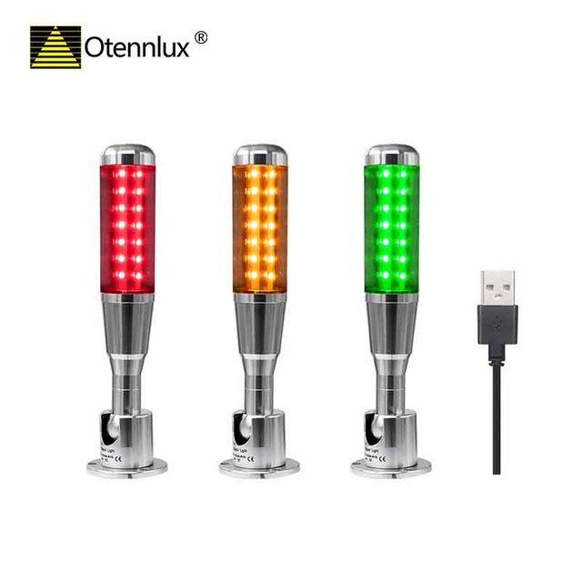 USB Control 5v Led signal Tower Light with Buzzer