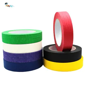 Recyclable Rainbow Colorful Spray Paint Masking Craft Packing Idea DIY Decoration Crepe Paper Self Adhesive Tape