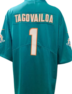 Nuove Maglie da Football Americano 2025: 1 Tua Tagovailoa, 10 Tyreek Hill, 13 Dan Marino, 5 Jalen Ramsey, 17 Jaylen Waddle, Cucite - Product Image 3