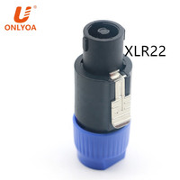 Connecteur mâle/femelle rigide pour haut-parleur avec 4 pôles, xlr, NL4FX, câble audio, adaptateur vidéo et prise jack