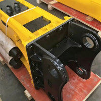 Casse-pierre hydraulique silencieux en boîtier fermé SB43 SB81 SB151 compatible avec les excavatrices de 10 à 50 tonnes