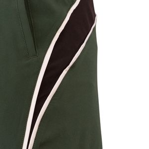 Shorts de sport pour homme vert foncé avec empiècements blancs, séchage rapide, pour entraînement, course à pied et activités sportives, avec poches latérales - Product Image 6