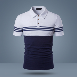 Chemises pour hommes de haute qualité, coupe ajustée, manches courtes, 100% coton, respirantes, sport, golf, décontractées, streetwear, imprimées sur le devant - Product Image 2