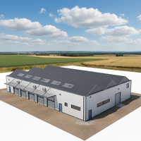 Atelier d'usine de construction en acier moderne personnalisé, antirouille, avec installation sur site pour usage industriel