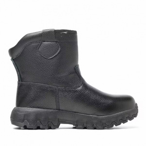 Bottes de neige en cuir pour homme, antidérapantes, à talon bas, chaudes pour l'hiver, pour temps froid - Product Image 2