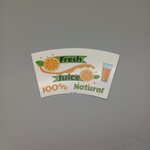 Vaso de Papel No Tóxico de Grado Alimenticio, Fabricado con Pulpa Natural y Recubrimiento de PE Seguro, Admite Impresión de Patrones Personalizados, Materia Prima para Vasos de Papel - Product Image 1
