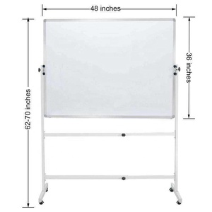 ZOIFUN Wholesale Mobile Whiteboard Height Adjustable Magnetic White <strong>Board</strong> With Stand - Product Image 1