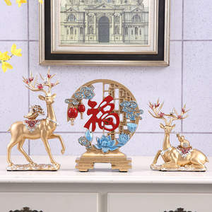 Modern <b>Light</b> Luxury Epoxy Resin Artistic Elk Ornament Home Living Room <b>TV</b> Cabinet Wine Cabinet Decoration Wedding Housewarming - Product Image 3