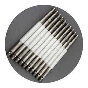 3X bộ phận OEM Rod Con lăn lót Thanh alumina gốm cách điện Zirconia quay kim loại chân không điện feedthrough cho chân không cao