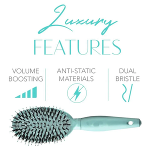 Benutzer definierte Farbe Private Logo Nylon Wildschwein Borsten Paddel bürste Wunder bürste Haar bürsten für empfindliche Kopfhaut Sanftes Entwirren - Product Image 6