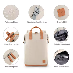 <span class=keywords><strong>Mochila</strong></span> de Material Reciclado - Impermeable, Ligera, <span class=keywords><strong>para</strong></span> Viajes, Portátil, de 15.6 <span class=keywords><strong>Pulgadas</strong></span>, Ecológica, Unisex, Minimalista - Product Image 6