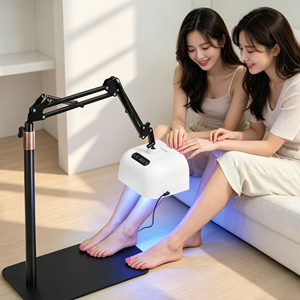Lampe à ongles professionnelle SNRQI pour pédicure, 33 perles, lumière UV, sécheuse à ongles, séchage rapide, durcissement du gel UV, lampe UV pour les <span class=keywords><strong>pieds</strong></span>, <span class=keywords><strong>4</strong></span> minuteries avec support - Product Image 1
