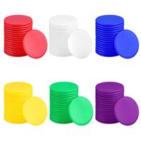 Vente en gros de jetons de comptage de compteurs personnalisés, marqueurs en plastique, couleurs transparentes mélangées pour jetons de bingo, jetons de jeu