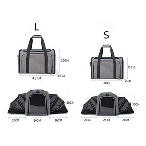 हॉट सेल पोर्टेबल फोल्डिंग एक्सपेंडेबल सॉफ्ट-साइडेड ब्रीथेबल ट्रांसपोर्ट एयरलाइन स्वीकृत कैट बैग पेट कैरियर ट्रैवल उत्पाद - Product Image 2