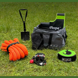 Kit combiné d'outils <span class=keywords><strong>de</strong></span> récupération tout-terrain <span class=keywords><strong>4x4</strong></span> en nylon robuste, corde <span class=keywords><strong>de</strong></span> remorquage et <span class=keywords><strong>sangle</strong></span> <span class=keywords><strong>de</strong></span> <span class=keywords><strong>traction</strong></span> d'urgence <span class=keywords><strong>pour</strong></span> camion, SUV, pick-up - Product Image 4
