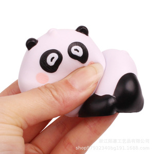 Panda <b>Squishy</b> Toy Pu Material Slow Rebound Stress Relief Gift For Kids 5 7 Years Unisex - Product Image 1