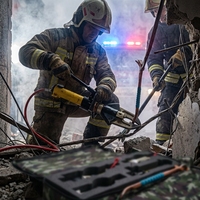 Kit d'outils de sauvetage hydraulique combiné, cisaille-casseur portable, écarteur, pompe manuelle pour la lutte contre les incendies et les interventions d'urgence