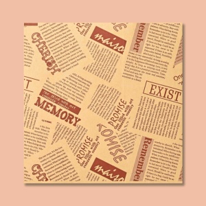 Papier d'emballage alimentaire jetable écologique enduit de PE, imperméable et résistant à la graisse supérieure, idéal pour les snacks, le chocolat et le pain - Product Image 1