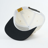 Casquette de baseball à bord incurvé personnalisée 5 panneaux structurée en gros logo brodé en 3D tissu Oxford style Dobby motif de fruits à pois