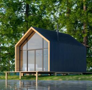 Casa Prefabricada <span class=keywords><strong>de</strong></span> Acero Moderna, Ecológica, Impermeable y con Energía Solar para Uso en Villas, Apartamentos, Talleres, Cabaña Portátil Pequeña - Product Image 2