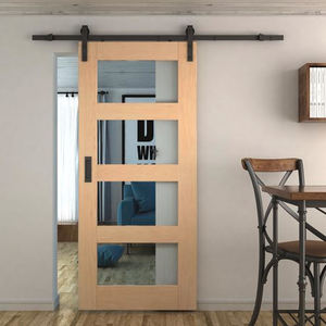 Portes <span class=keywords><strong>de</strong></span> <span class=keywords><strong>grange</strong></span> <span class=keywords><strong>en</strong></span> <span class=keywords><strong>bois</strong></span> massif et verre, revêtement intérieur marin pour salle <span class=keywords><strong>de</strong></span> bain, salon - Product Image 4