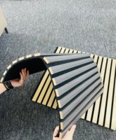 Paneles Acústicos Modernos de MDF, Absorbentes de Sonido, Ignífugos, de Madera Alistonada, Personalizados, Impermeables, Ecológicos, Paneles de Pared para el Hogar, Envío Gratuito