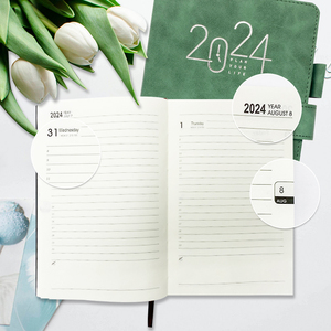 Logotipo personalizado 2026 2027 de tapa dura para hacer lista planificador diario español Agenda cuaderno con portalápices - Product Image 3