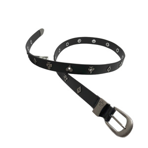 Accessoires de ceinture en métal en forme de cœur de style occidental, unisexes, réglables, rétro, polyvalents, uniques, en cuir clouté - Product Image 5