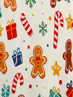 Suéter Navideño con Cuello Redondo y Estampado de Hombre de Jengibre para Mujer, Tejido por Computadora, con Estampado por Transferencia Térmica, Informal, para Uso Diario y Festivo