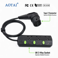 AOTAI Typ 2 V2L-Kabel mit UK 3-Wege-Steckdose EV Vehicle-to-Load Entladekabel für BYD Omoda Jaecoo GWM TANK