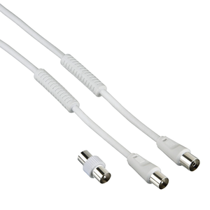 Cable de Antena con Adaptador 85 Db Blanco 5m 00205307 - Product Image 3