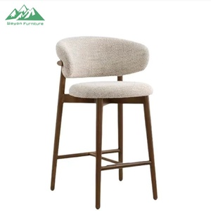 Wayon Luxury Nordic Design High Counter <strong>Chair</strong> With <strong>Back</strong> <strong>Support</strong> for Restaurant Bistro Cafe - Product Image 4