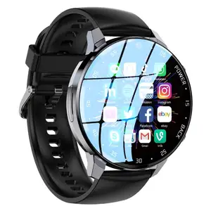 A3สมาร์ทวอทช์หน้าจอ4 + 64G, นาฬิกาอัจฉริยะพร้อมหน้าจอกลมรองรับแอพ4G รองรับระบบ NFC GPS ออกกำลังกายกีฬาสำหรับแอนดรอยด์