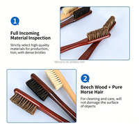 Brosse de nettoyage pour escalade en bois, en plastique et bois de hêtre, avec poils de cheval, pour tous types d'escalade et de bouldering
