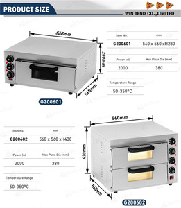 เตาอบไฟฟ้าสเตนเลสขนาดกะทัดรัดสำหรับใช้ในครัวขนาดเล็กและร้านเบเกอรี่ - Product Image 4