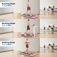 Tapis de course électrique compact RS Wholesale pour la maison, écran LED, capacité maximale 120 kg, pliable manuellement, portable, en acier