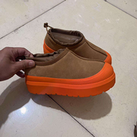 Bottes d'hiver en cuir, chaudes et douces, chaussures en coton, caoutchouc, mode, luxe, designer, haute qualité, plateforme épaisse, bottes de neige