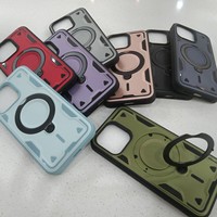 Nouvelle coque de téléphone pour iPhone 16Pro 15 14 13 12 11, support magnétique rotatif à 360 degrés, charge sans fil