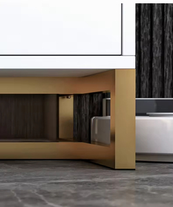 Moderner TV-Schrank TV-Tisch mit Großer Ablage Konsole Medienmöbel für Wohnzimmer Schlafzimmer Weiß - Product Image 4