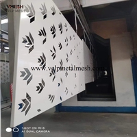 Pantallas decorativas de aluminio para interiores y exteriores, paneles de corte láser para exteriores