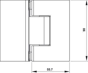 Modern Stainless Steel Sliding Partition Lock <b>Shower</b> Enclosure for Hotel Use Easy Installation Wall Mount Customizable Thickness - Product Image 2