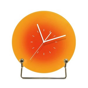 Reloj de Pared Decorativo de Cristal con Logotipo Personalizado [12 Pulgadas 30cm] Serie Atardecer Nórdico, Reloj de Pared Artístico Creativo Silencioso 3D OEM/ODM - Product Image 4