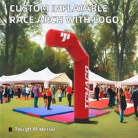 Fabricant professionnel d'exportation personnalisé publicité événements de course impression arc porte gonflable course arc gonflable demi-arc