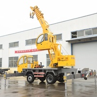 Grue mobile pour camion de 6, 8, 10 et 16 tonnes, certifiée CE, à rayon de braquage court, pour travaux en espace restreint