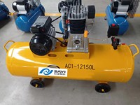 Compresseur d'air portable mini à piston lubrifié alimenté en courant alternatif SAYI SY-AL2065 1,5 kW, réservoir de 50 L, pompe refroidie par air