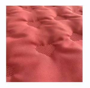 Заводское ультразвуковое стеганое одеяло с хлопковым наполнением, однотонная 100% полиэфирная стеганая бархатная ткань