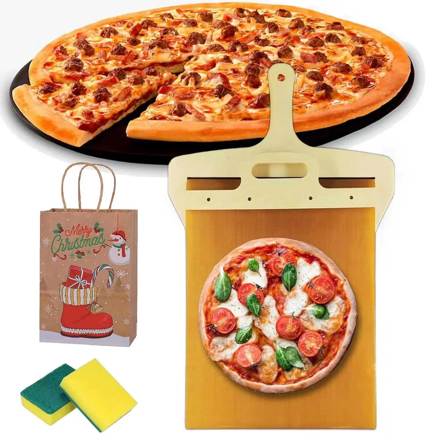 Großhandel Bambus Pizza Peel zum Backen Super Peel die Original Pro Zusammensetzung für Pizza Peel