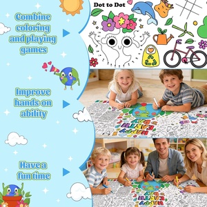 Affiche d'activités <span class=keywords><strong>de</strong></span> coloriage personnalisée pour la Journée <span class=keywords><strong>de</strong></span> la Terre, mini-jeux amusants sur le thème des planètes, bannière artistique à colorier soi-même pour la maison, l'école, les événements et les fêtes - Product Image 4