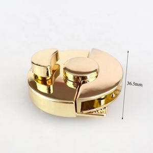 Meetee KY521 아연 합금 라운드 가방 잠금 핸드백 트위스트 잠금 가방 스냅 걸쇠 버클 하드웨어 액세서리 - Product Image 2