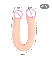 Dildo Doble Extra Largo y Grande, Dildo Realista de Doble Cabeza para Lesbianas, Pene Artificial para Mujeres y Gays